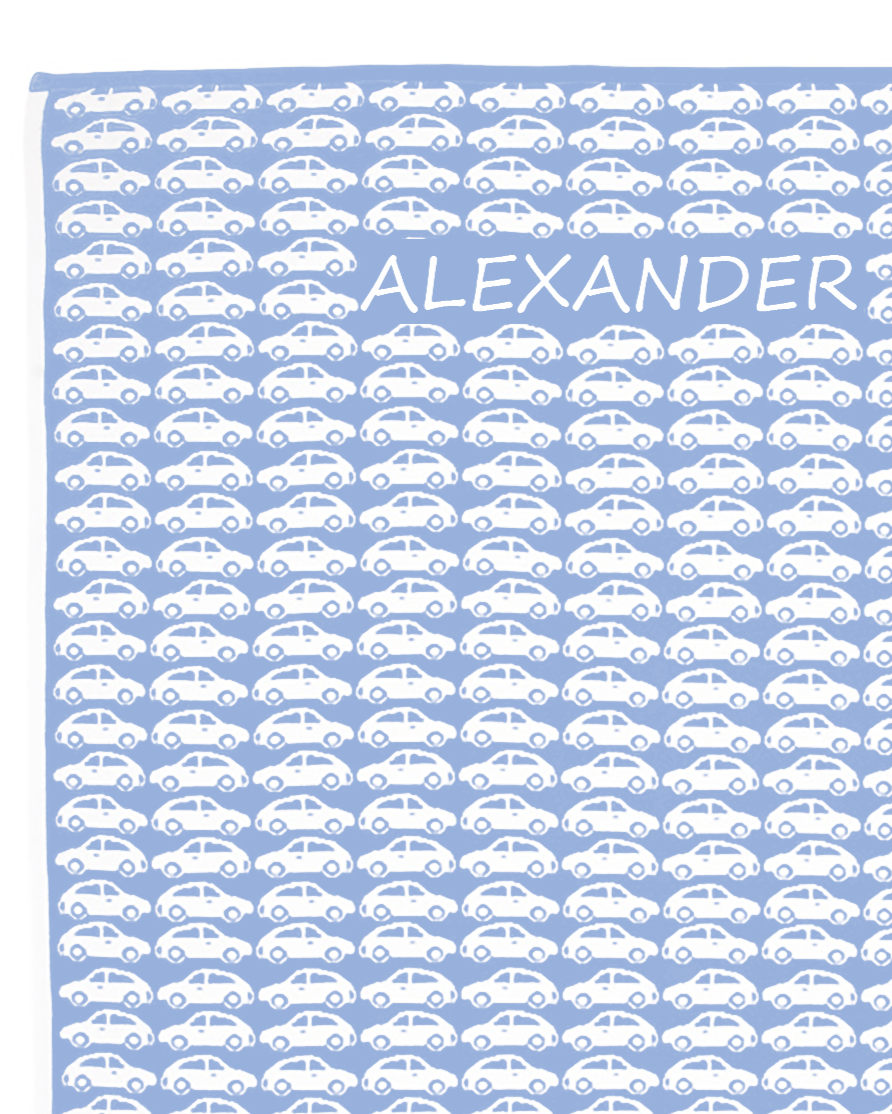 Newborn Namnfilt - Little Cars