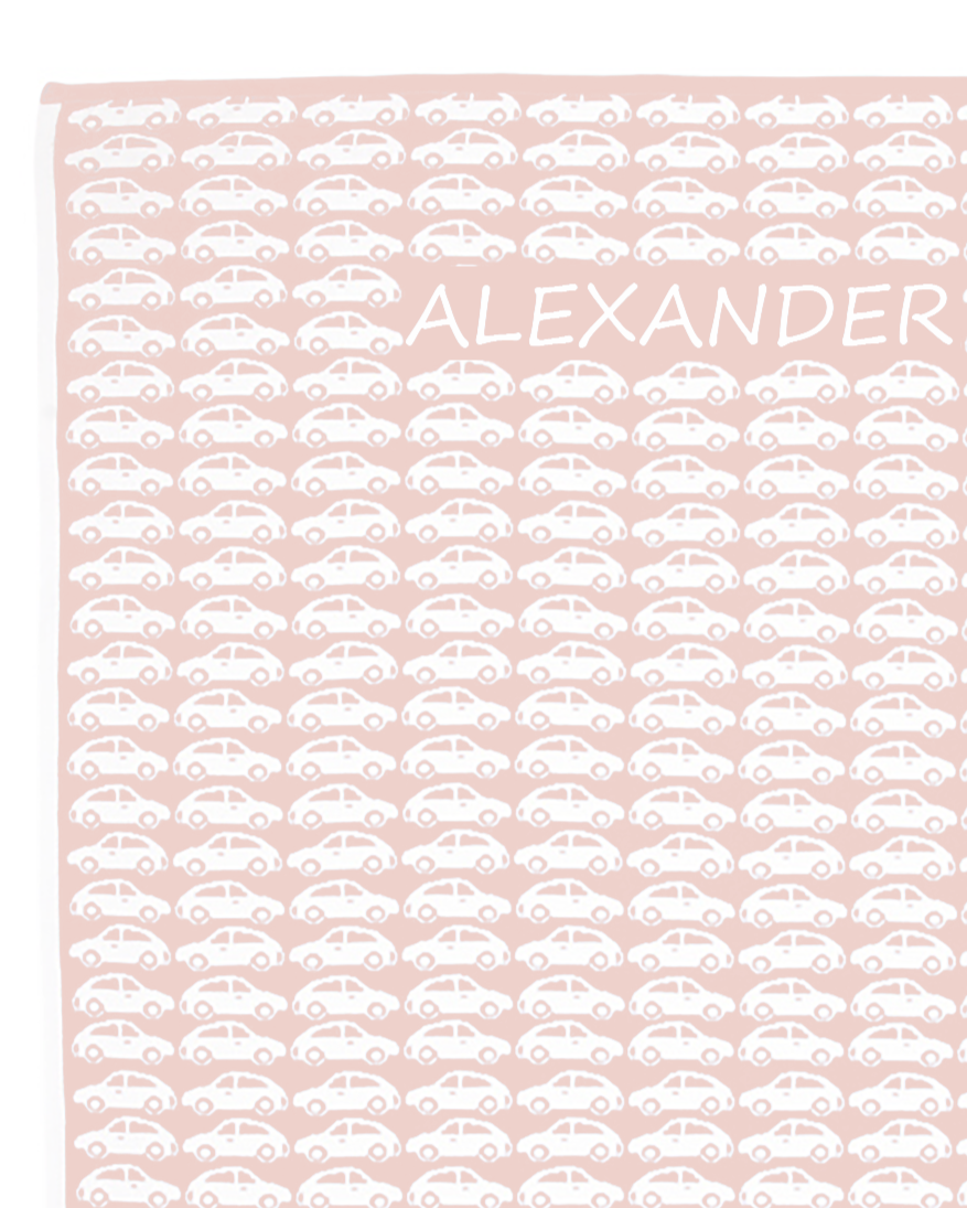 Newborn Namnfilt - Little Cars