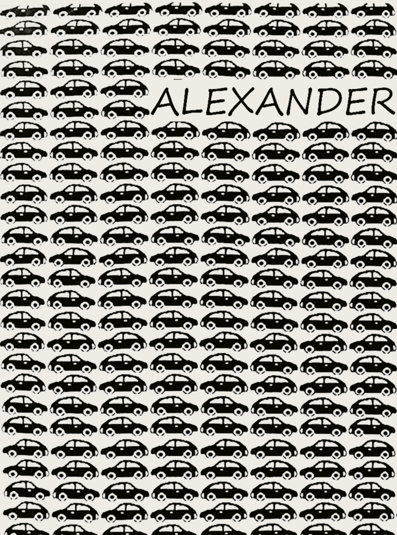 Newborn Namnfilt - Little Cars