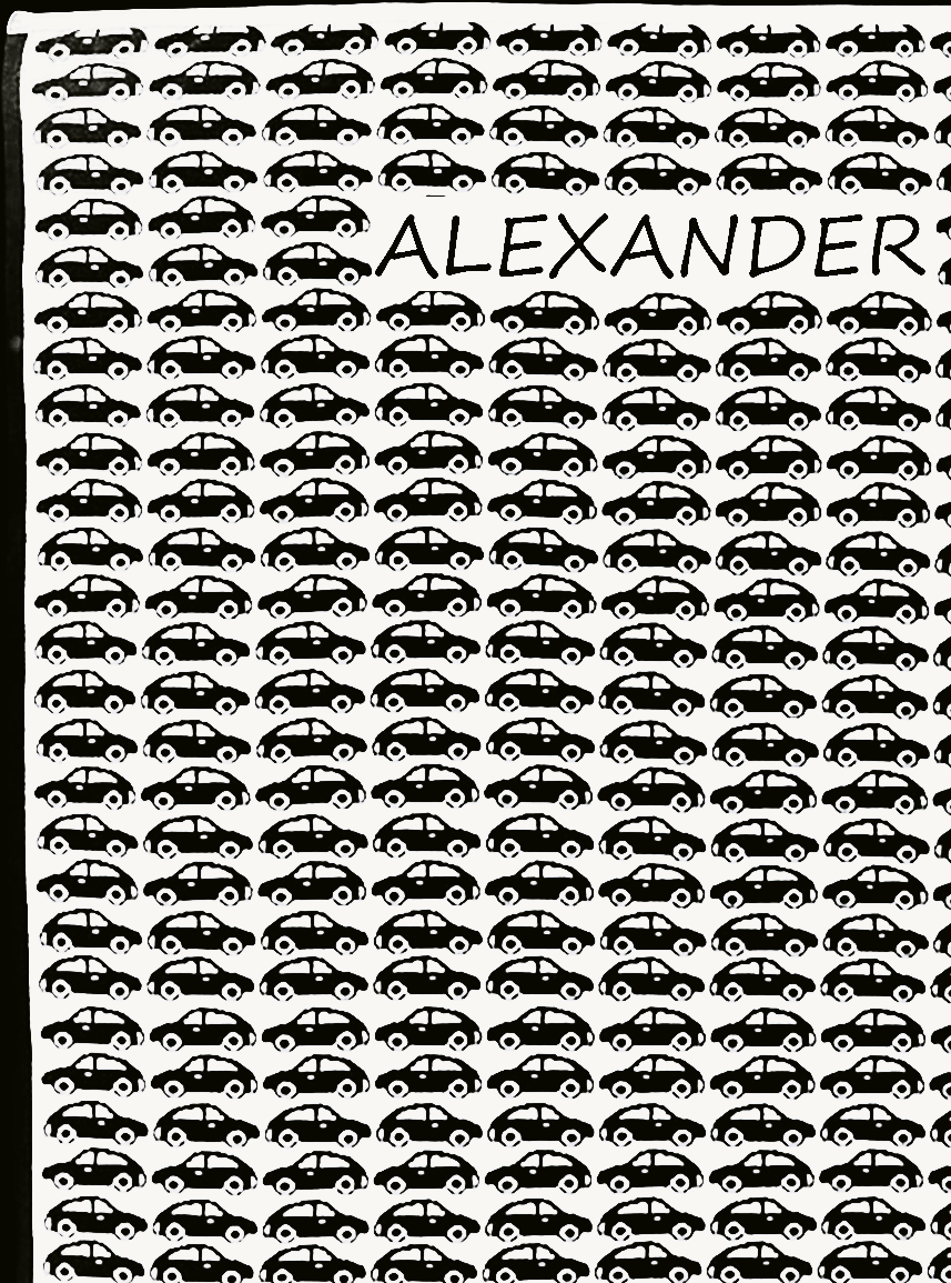 Newborn Namnfilt - Little Cars