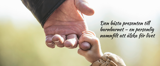 Den bästa presenten till barnbarnet – en personlig namnfilt att älska för livet 💛