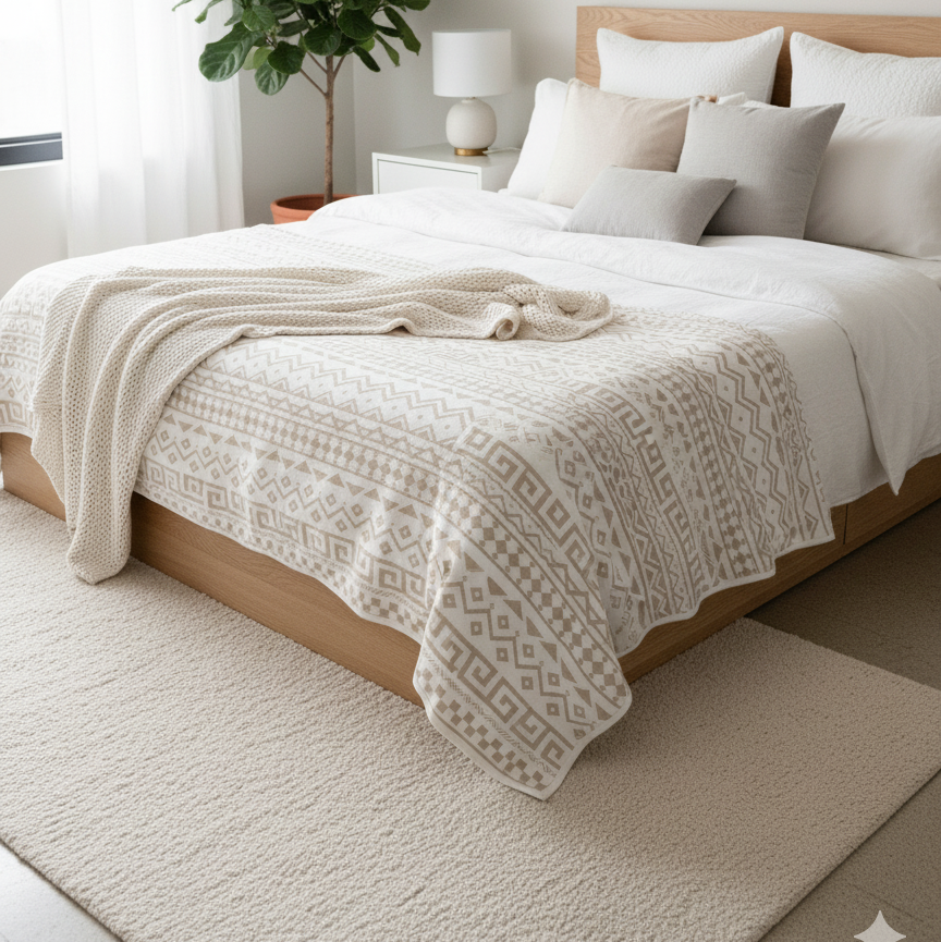 Filt som inredning - Boho Urban