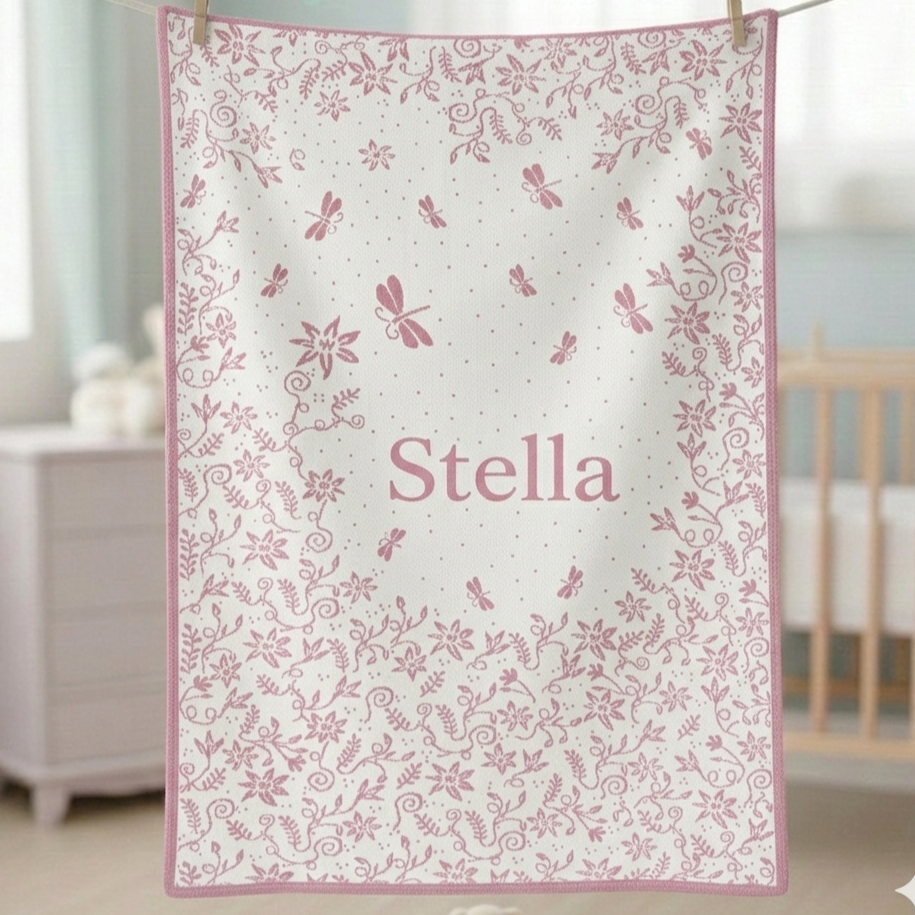 Newborn Namnfilt - Little Blossom