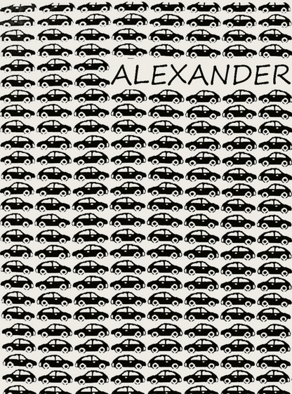 Newborn Namnfilt - Little Cars